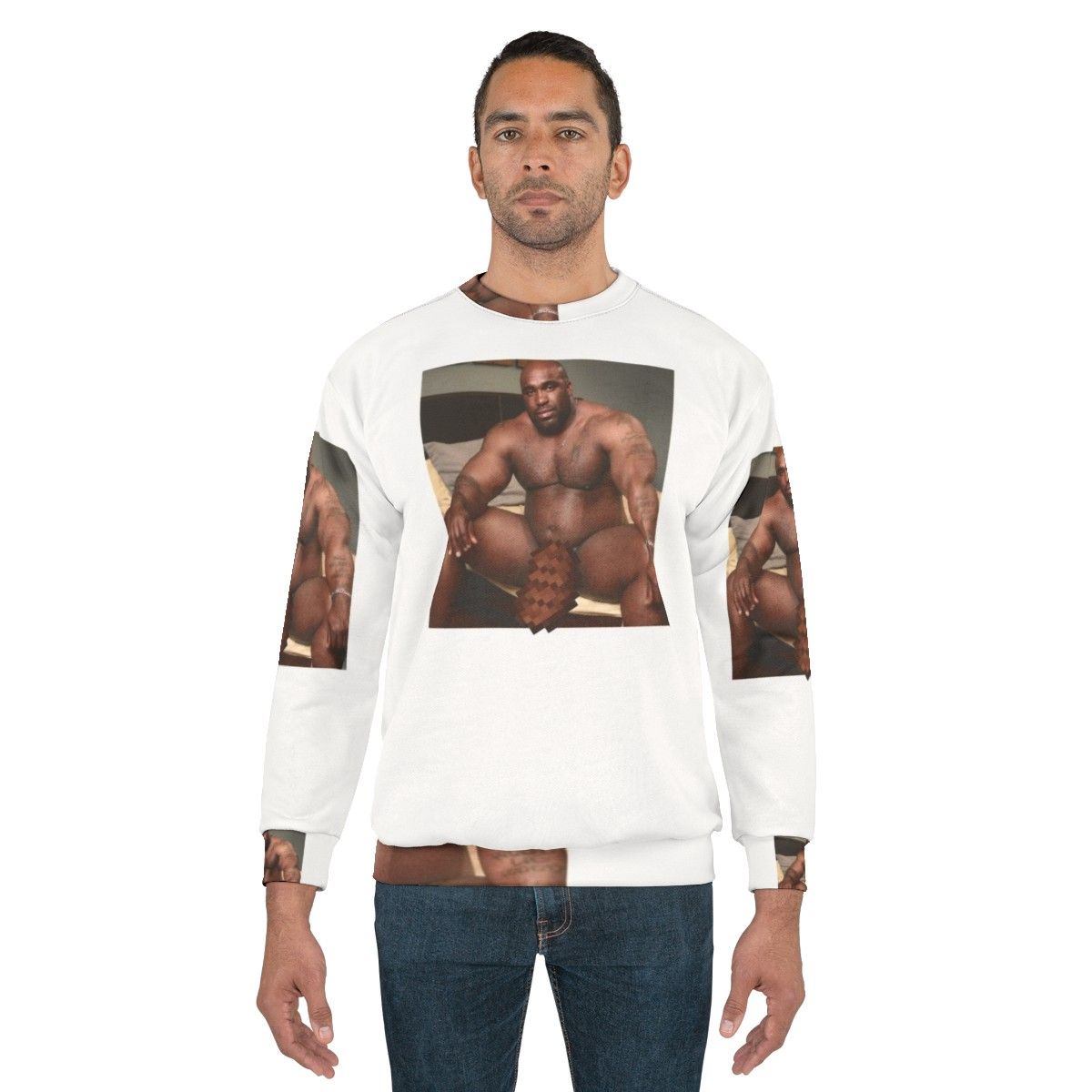 Viral black male meme humor sweatshirt - men