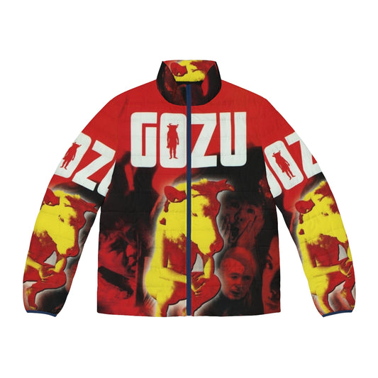 Gozu puffer jacket featuring imagery from the cult classic Japanese horror film