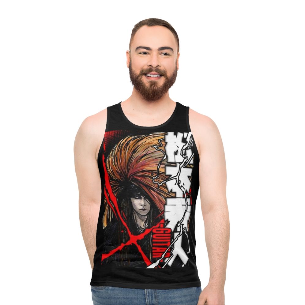 Hideto Matsumoto of X Japan Red X Unisex Tank Top - men