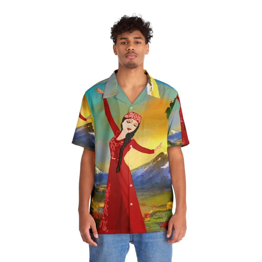 Authentic Armenian Dancer Hawaiian Shirt - Lifestyle