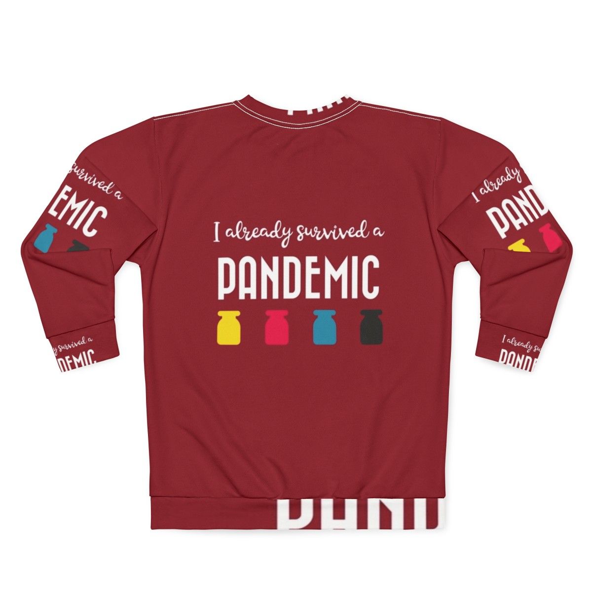 Survived a Pandemic Sweatshirt with Gaming-Inspired Graphics - Back