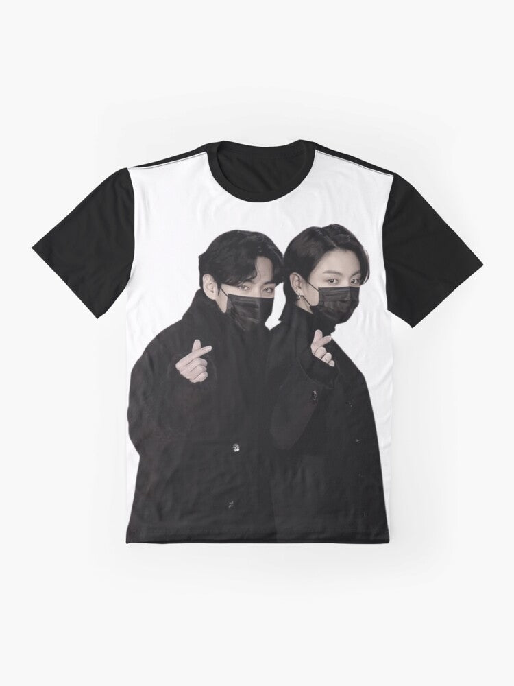 BTS Taekook Graphic T-Shirt featuring Jungkook and Taehyung (V) - Flat lay