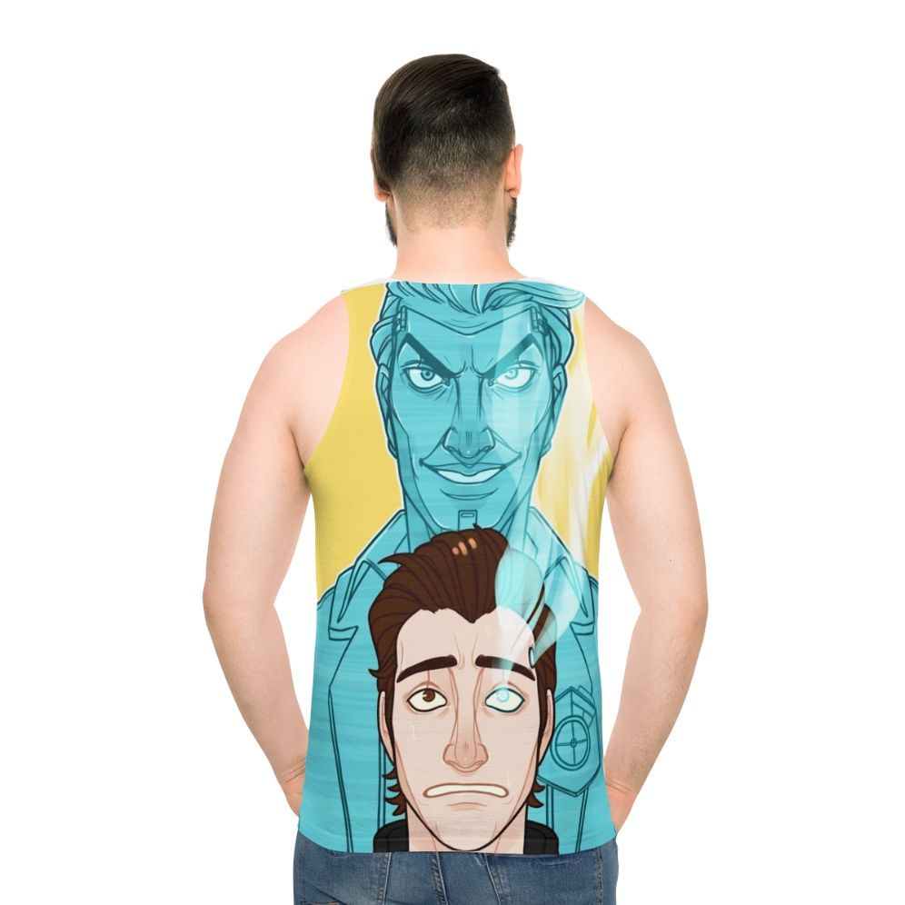 Rhysie Unisex Tank Top - men back