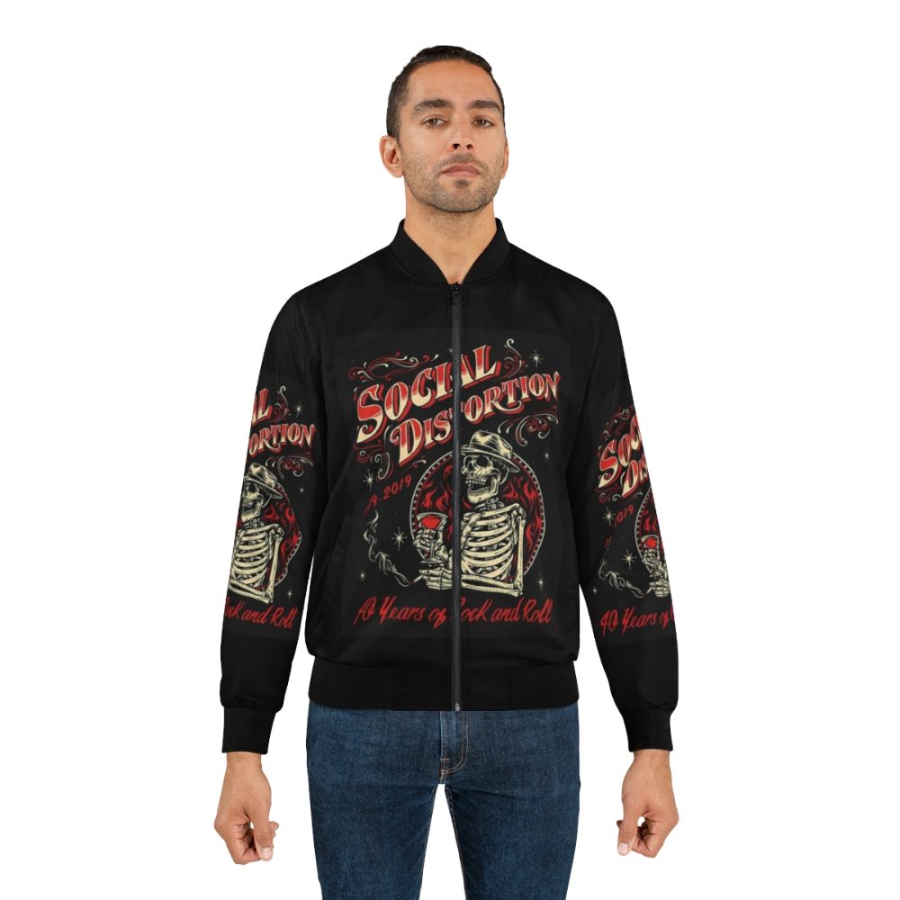 Social Distortion Band Merchandise - Bomber Jacket - Lifestyle