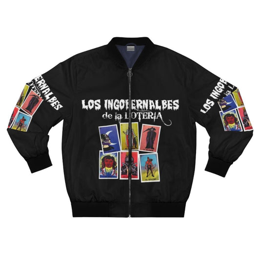 "Los Ingobernables de Japon (LIJ) Bomber Jacket with NJPW pro wrestling graphics and designs"