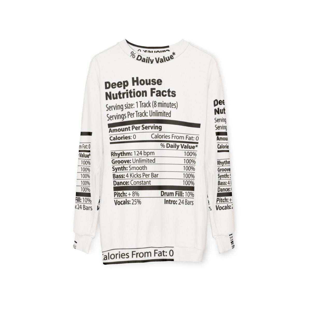 Deep House Music Sweatshirt - hanging