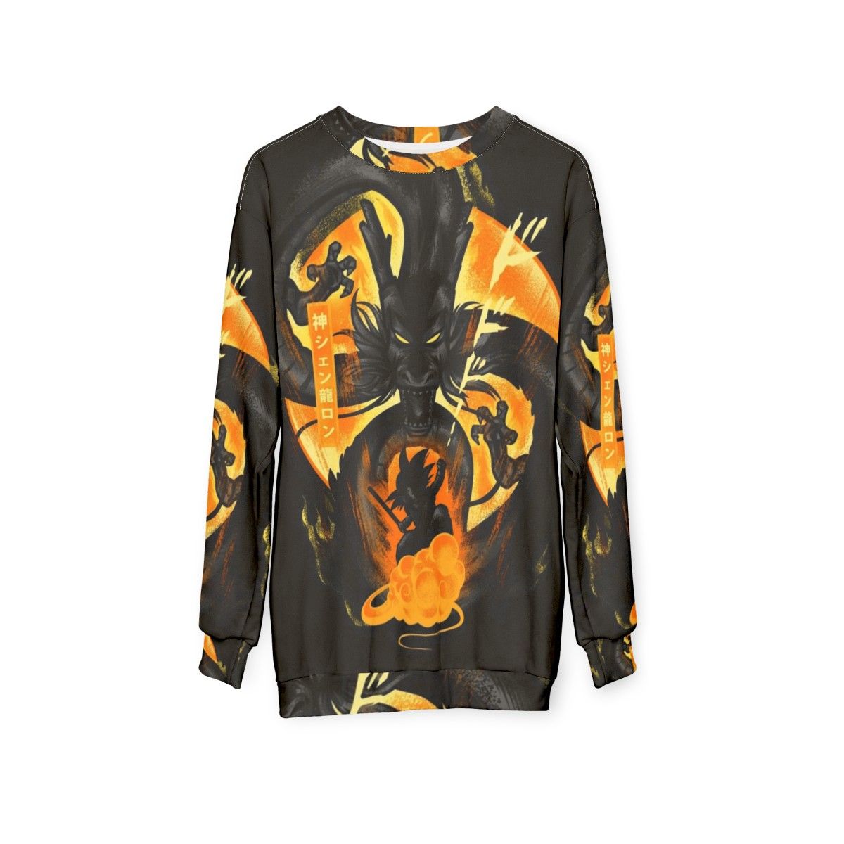 Attack of Shenron Dragon Ball Anime Sweatshirt - hanging