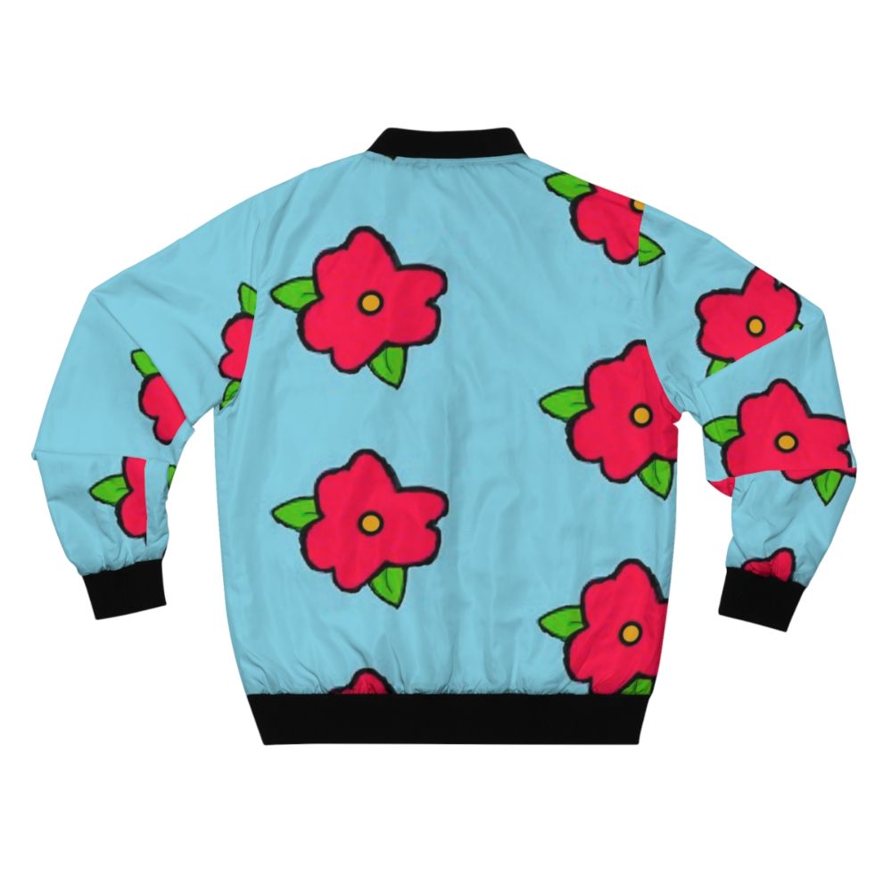 King Size Homer Muumuu Flower Bomber Jacket - Back