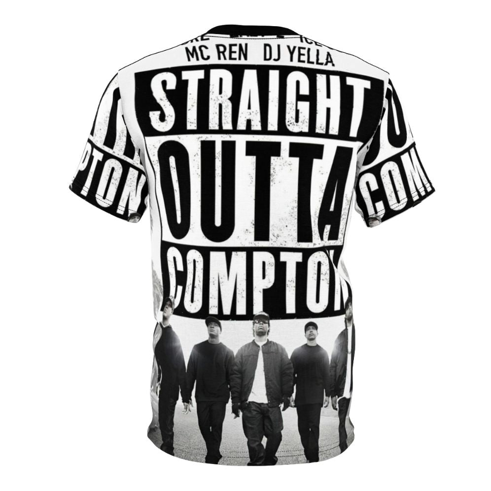 Stylish AOP T-shirt featuring a modern rap design - Back