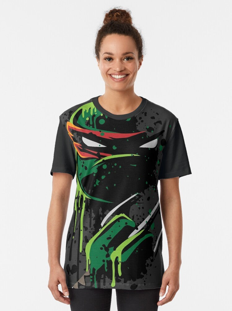 TMNT Raphael "Cowabunga" Graphic T-Shirt - Women