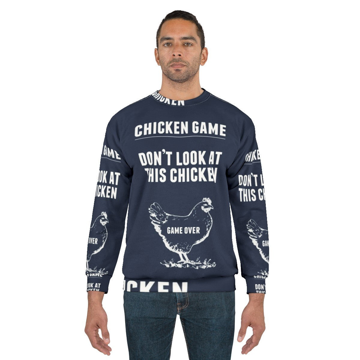 Funny chicken game graphic sweatshirt - men