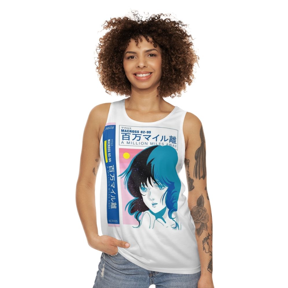 Vaporwave unisex tank top - women