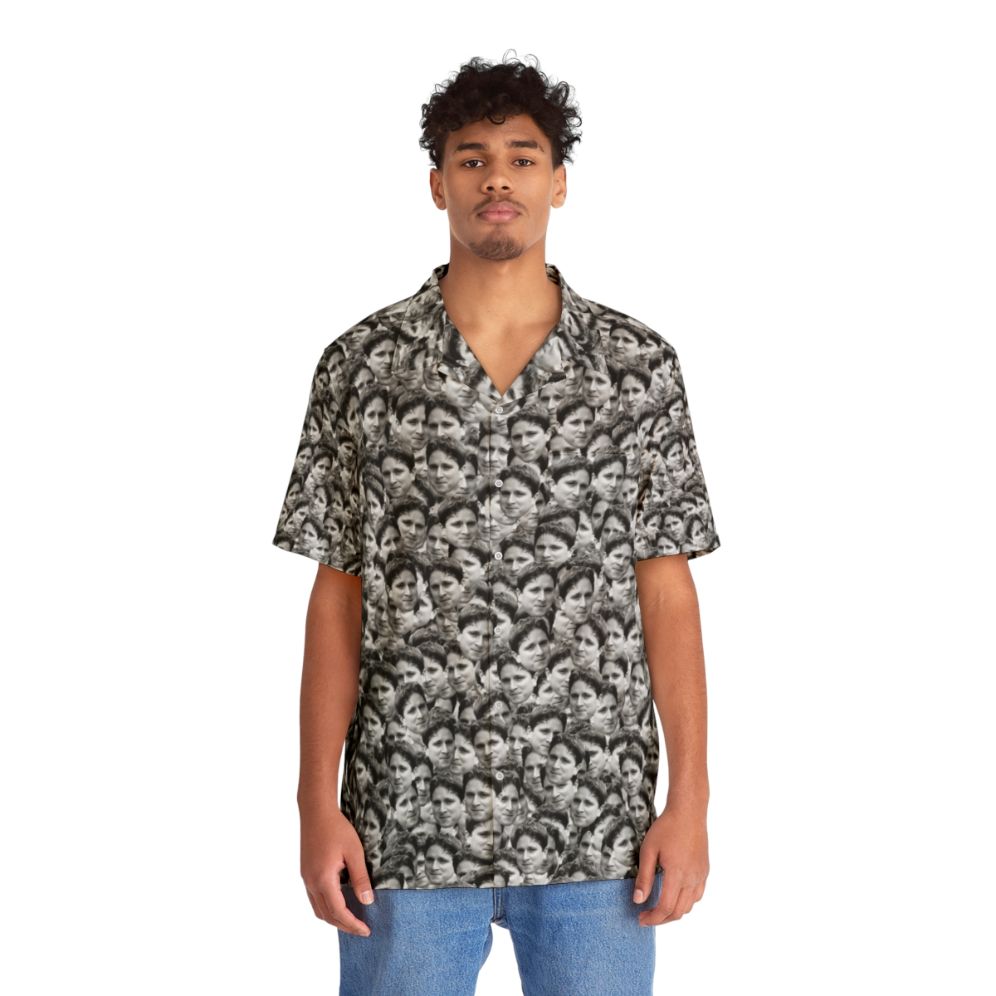 Kappa Twitch Emote Pattern Hawaiian Shirt - People Front