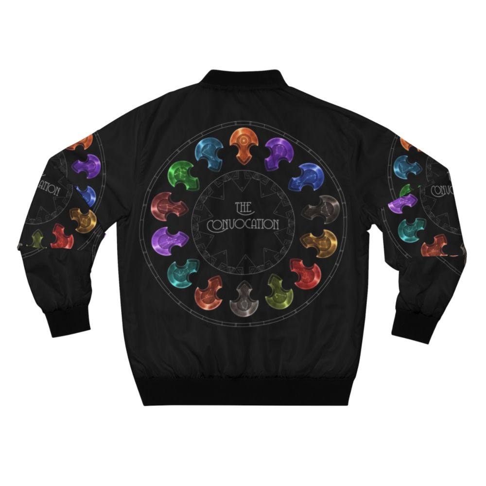 The Convocation Bomber Jacket from Final Fantasy XIV featuring ascian and Amaurot design - Back