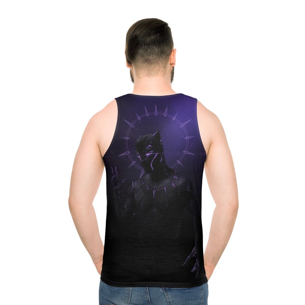 Panther Unisex Tank Top - men back