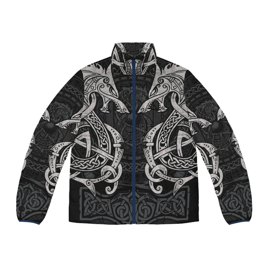 Fighting Fenrir Norse Mythology Puffer Jacket