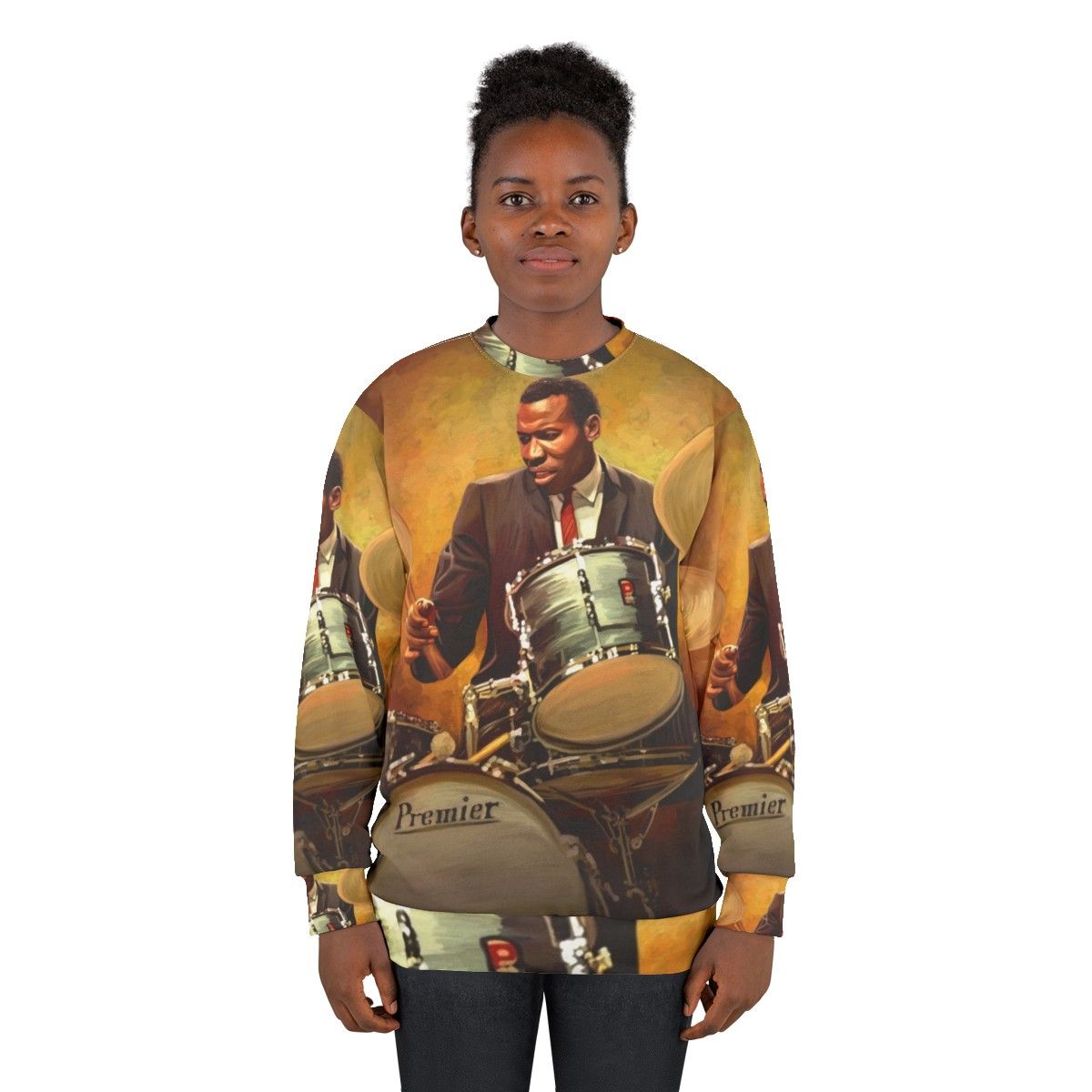 Elvin Jones Jazz Drummer Sweatshirt - women