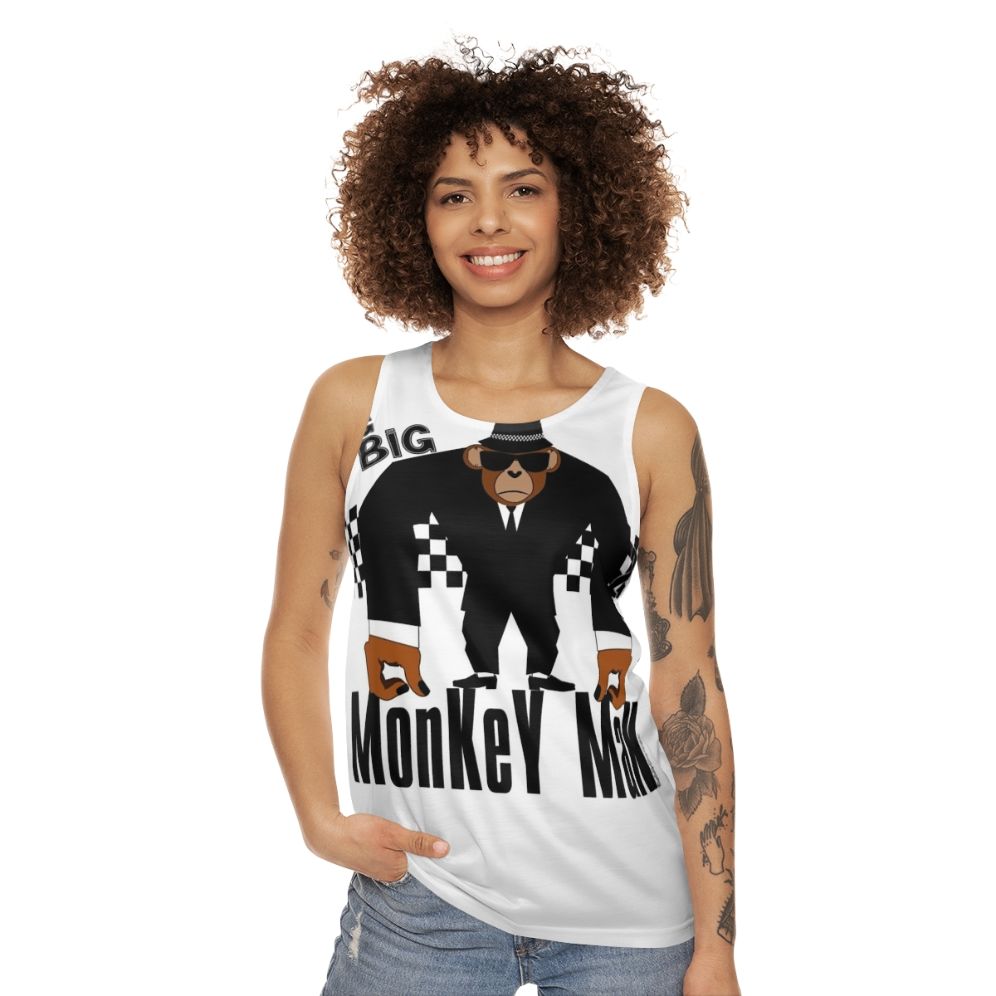 Unisex Big Monkey Man Ska Music Tank Top - women