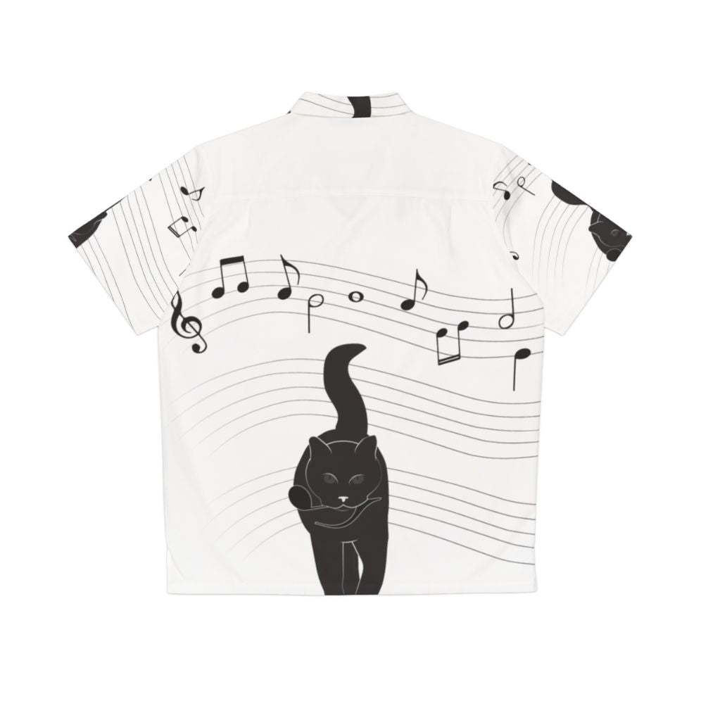 Tropical Hawaiian shirt with a surreal music and animal design - Back