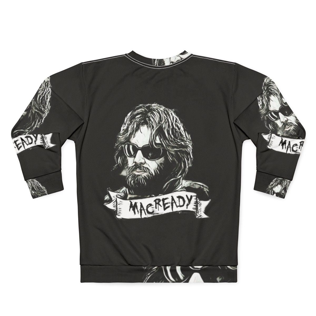 "The Thing Macready Sweatshirt featuring John Carpenter's 80s horror classic" - Back