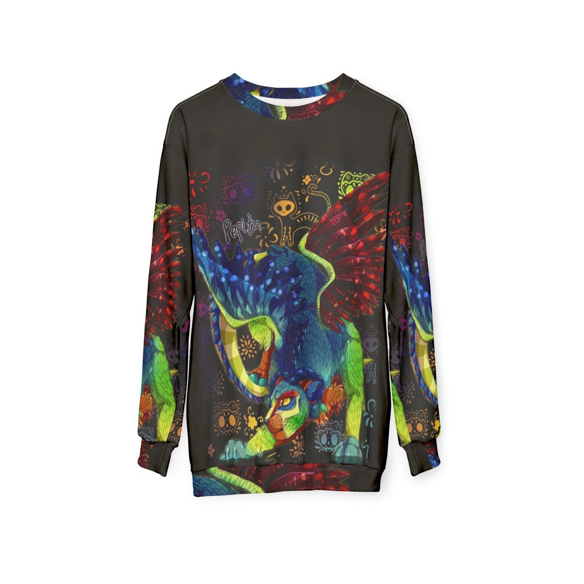 Pepita the Alebrije Coco Movie Inspired Feline Cat Sweatshirt - hanging