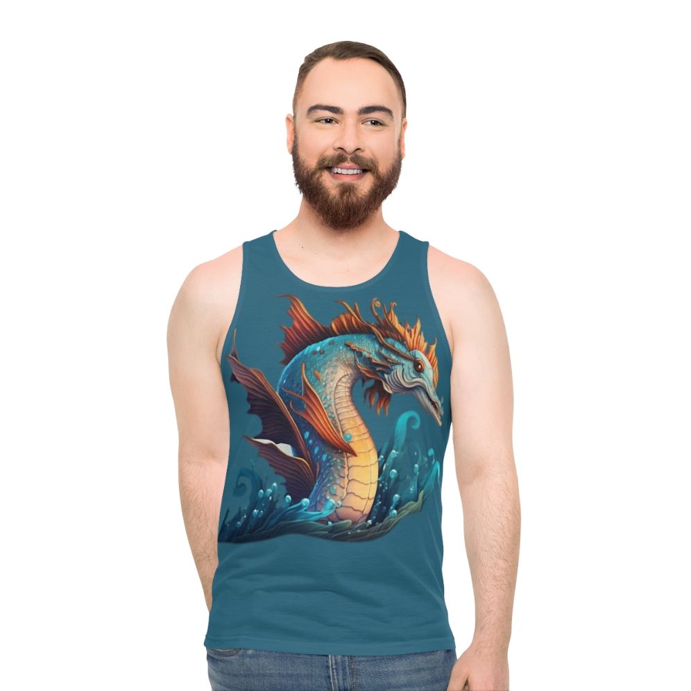 Mythical sea creatures unisex tank top - men