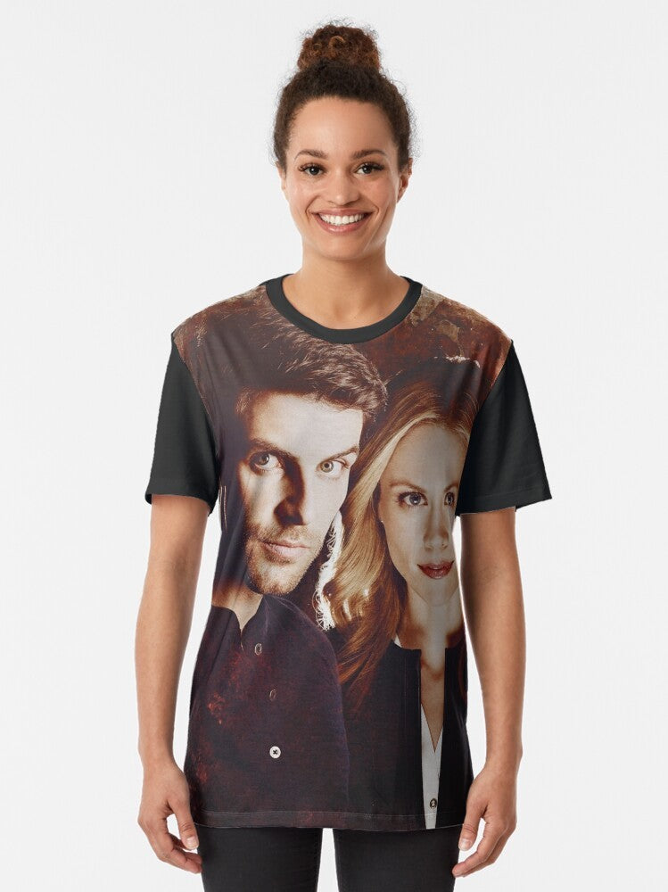 Grimm TV show characters Nick Burkhardt and Adalind Schade graphic t-shirt - Women