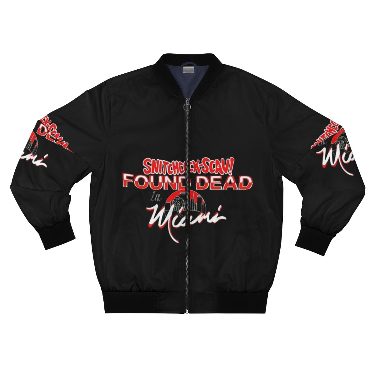 Miami bomber jacket with Snitchcock Scav graphics