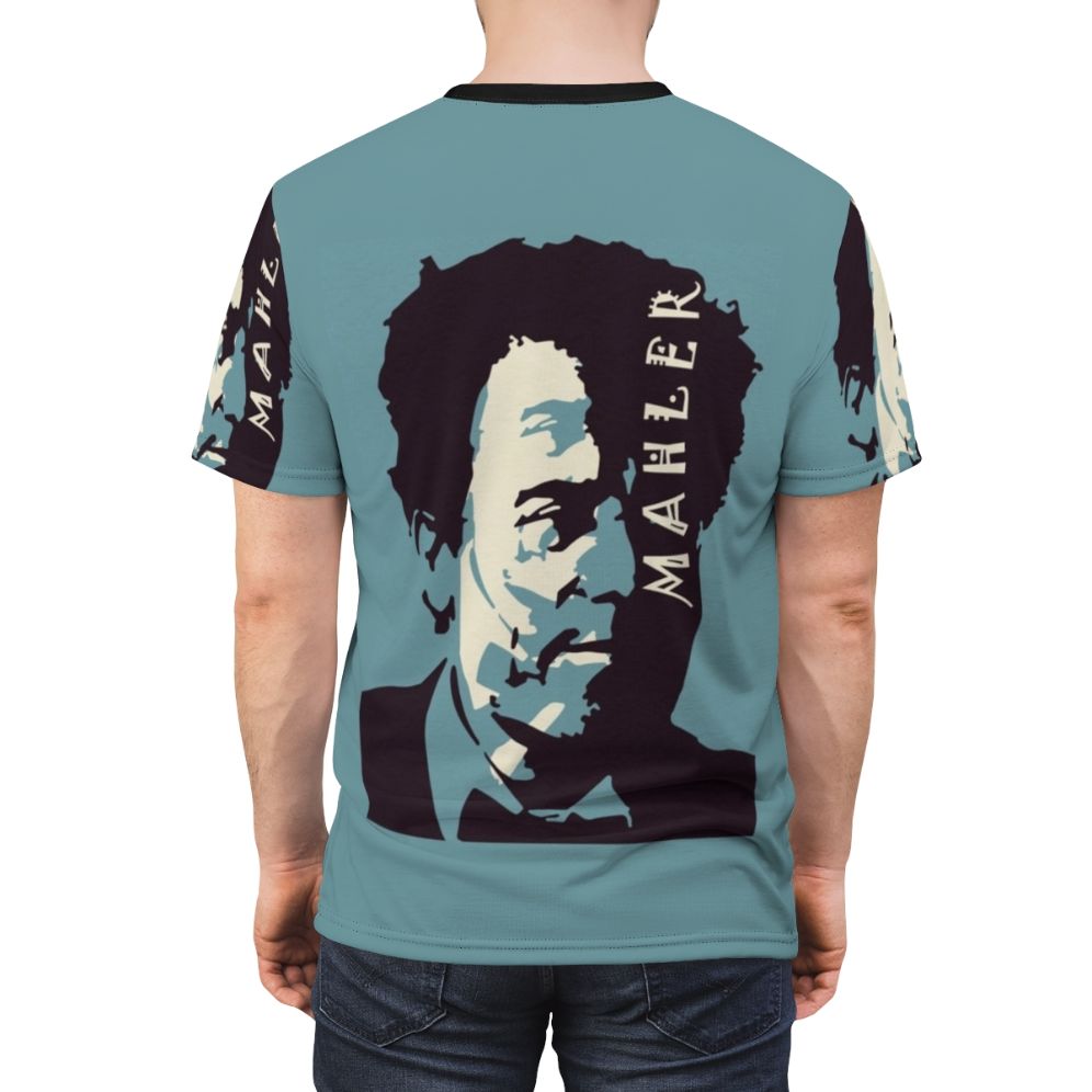 Mahler-Inspired Retro T-Shirt featuring the composer Gustav Mahler - men back