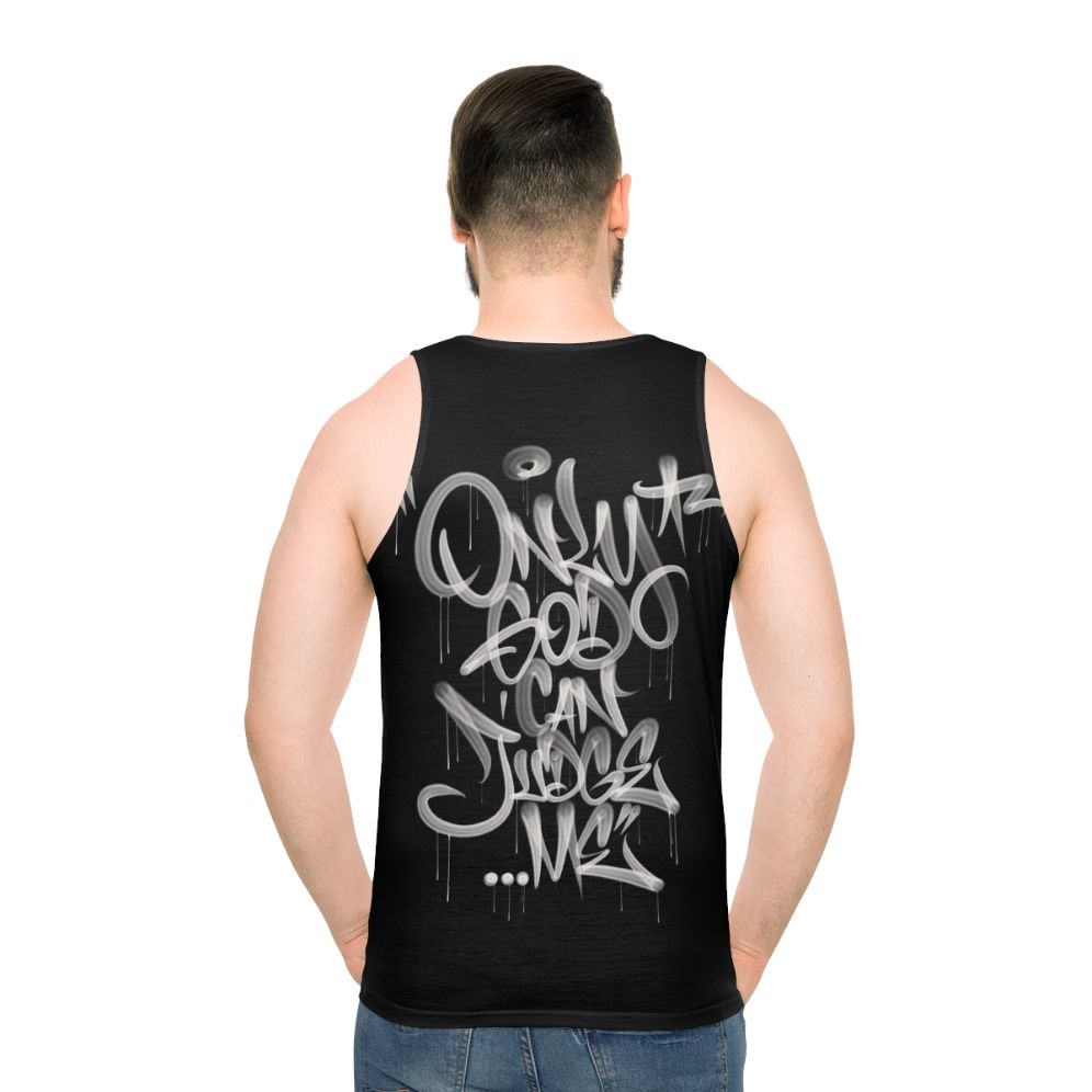 2Pac 'Only God Can Judge Me' Unisex Tank Top - men back