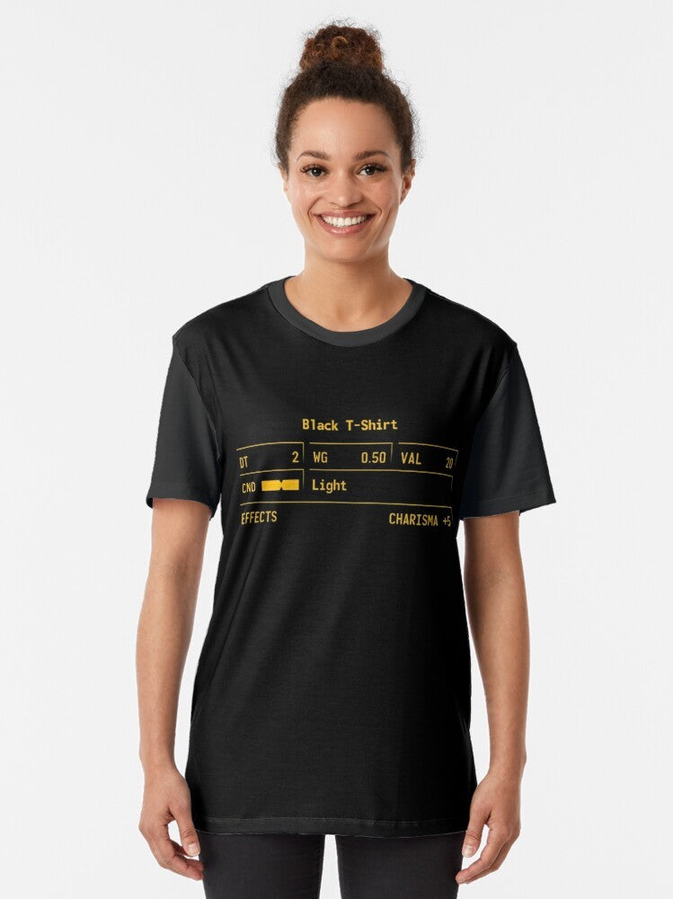 Fallout New Vegas Black Graphic T-Shirt - Women