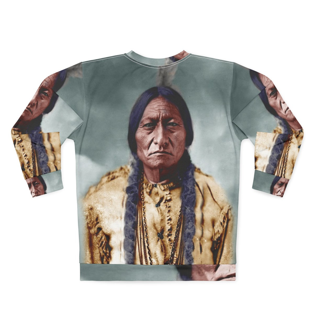 Sitting Bull Native American Sweatshirt - Back