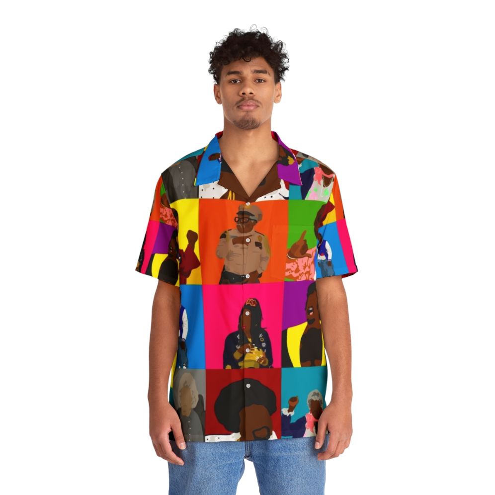 Vibrant vintage-inspired 'You So Crazy' Hawaiian shirt - People Front