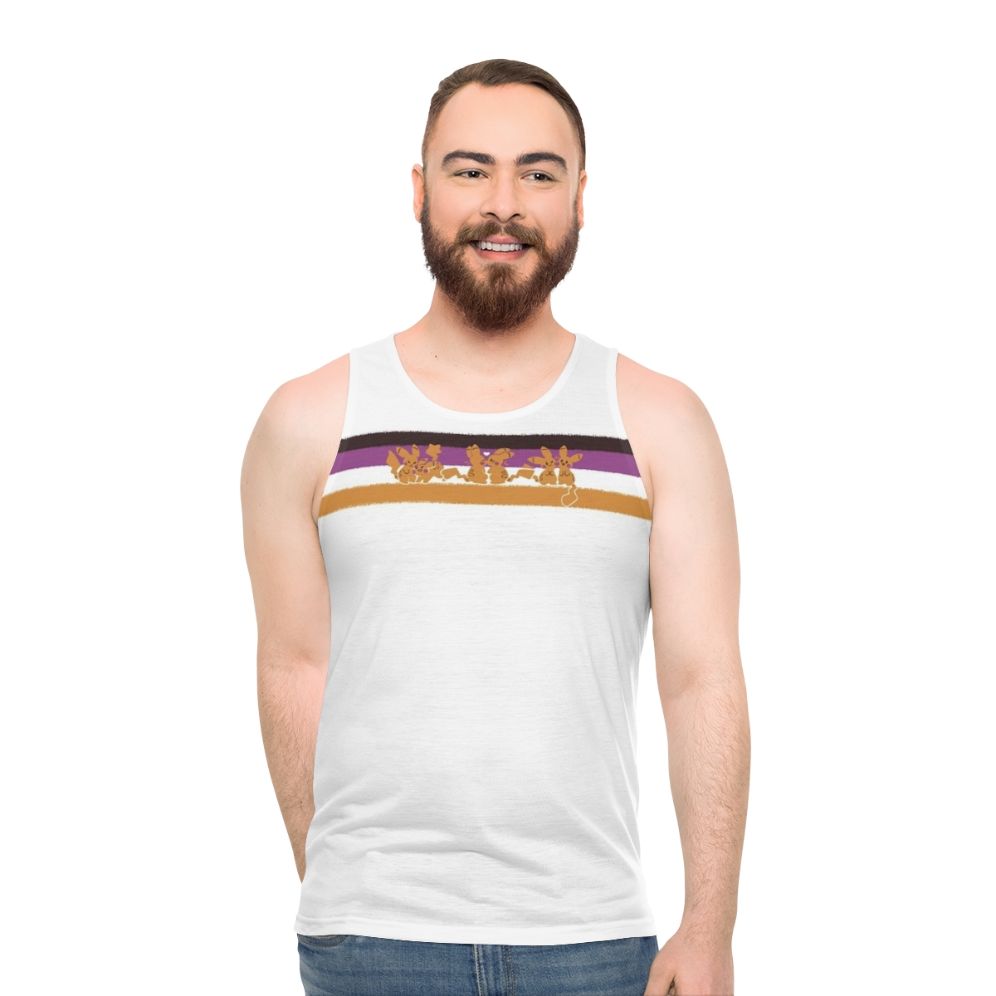 Nonbinary pride electric love unisex tank top - men