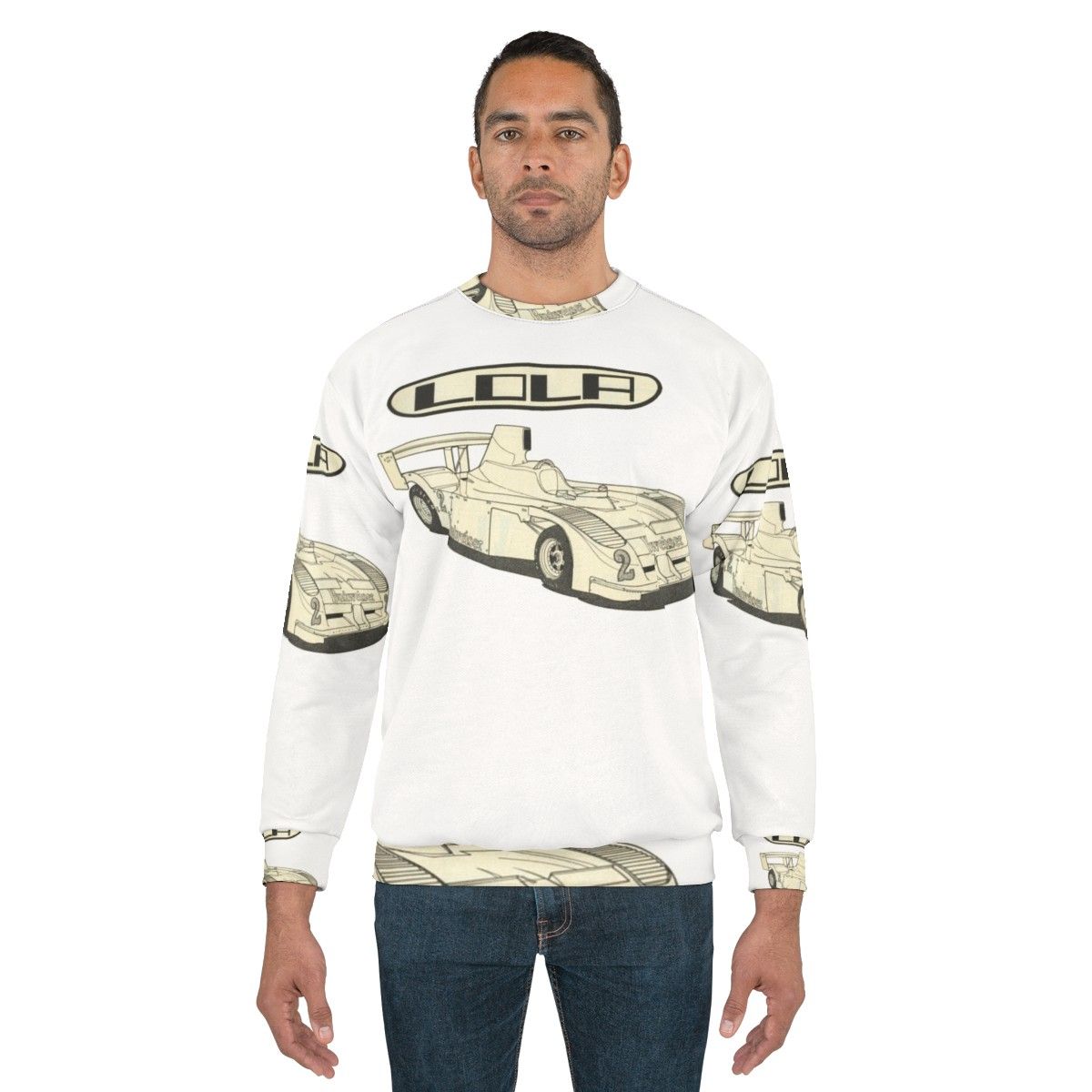 Vintage Lola Sports Car Racer Sweatshirt - men