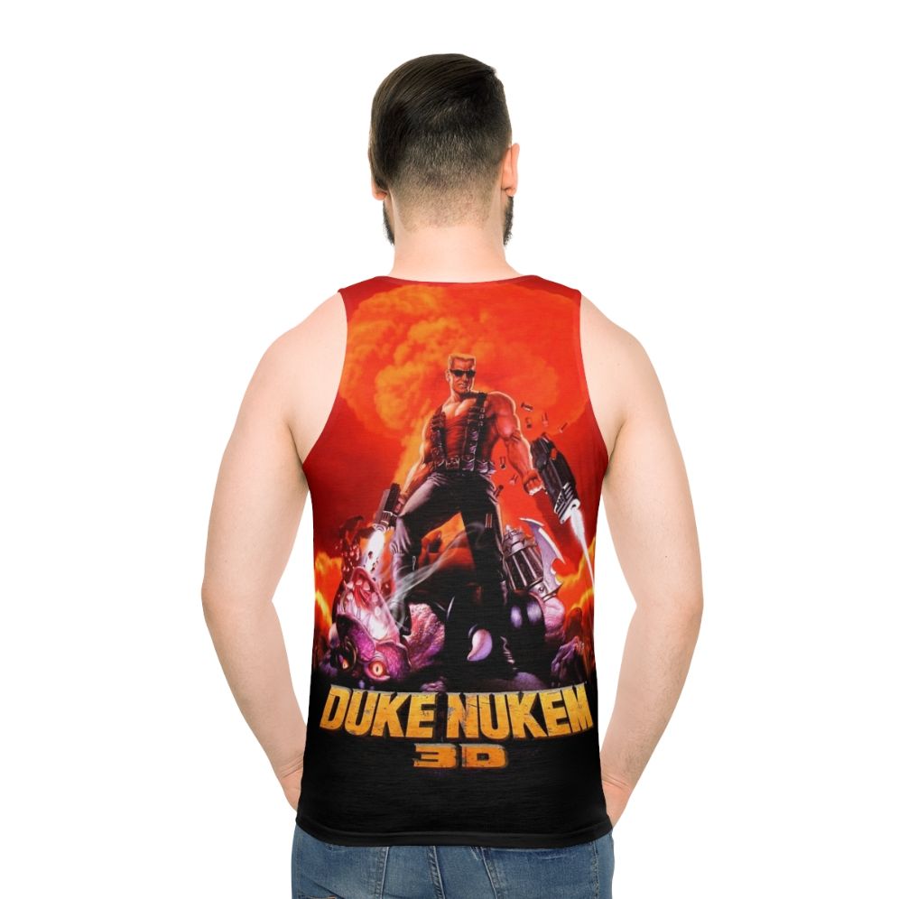 Duke Nukem 3D Retro Gaming Unisex Tank Top - men back