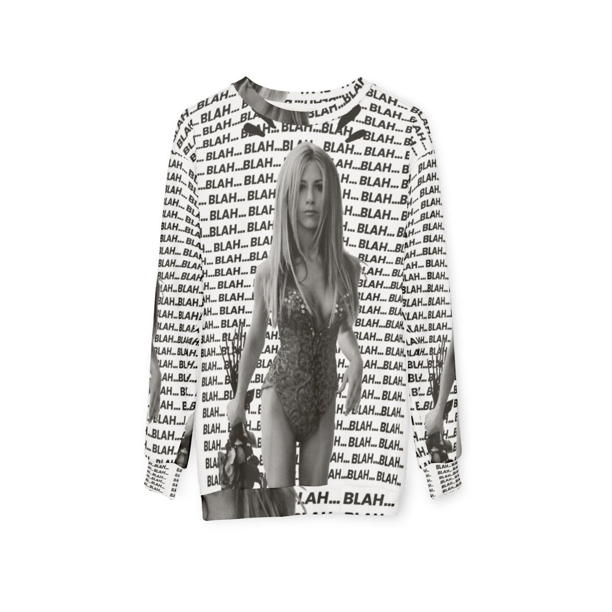 Jennifer Aniston Pop Art Graphic Sweatshirt - hanging