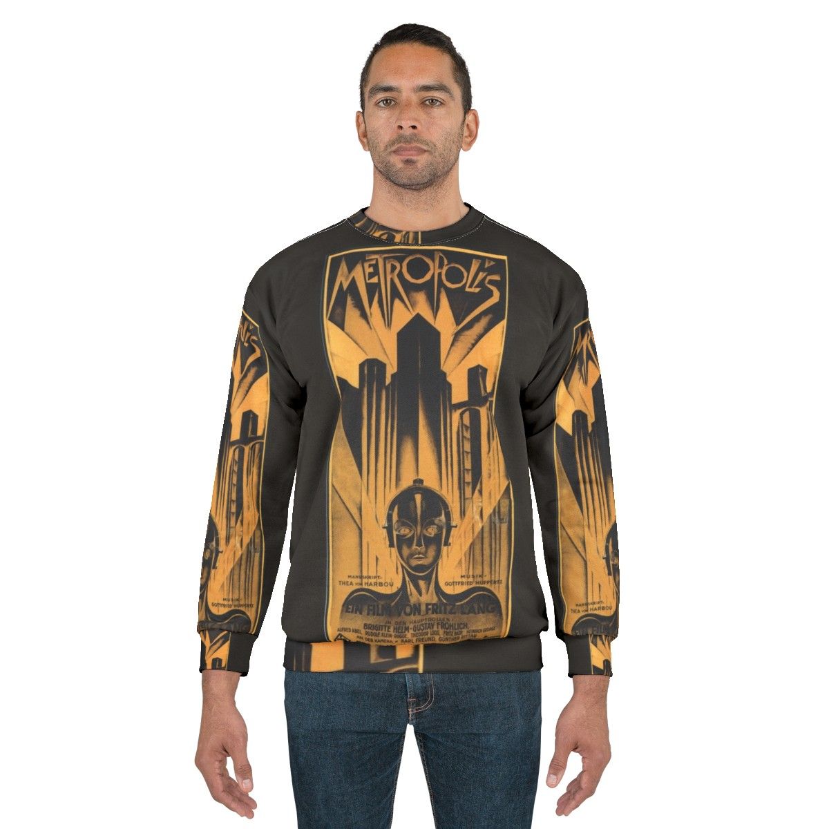 Metropolis Fritz Lang science fiction movie sweatshirt - men