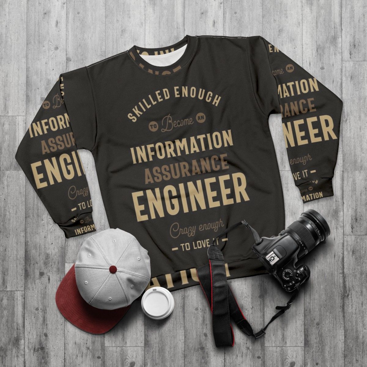 Information Assurance Engineer Sweatshirt - flat lay