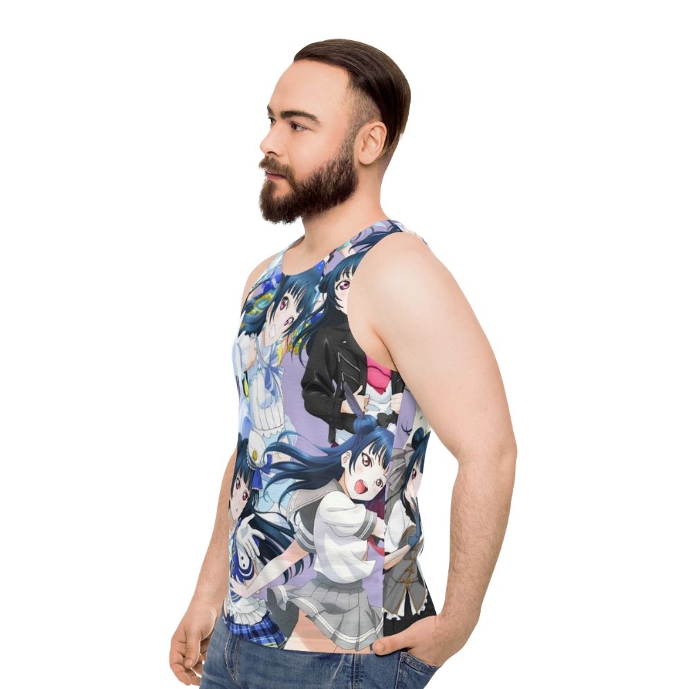 Yohane Everywhere Unisex Love Live Sunshine Tank Top - men side