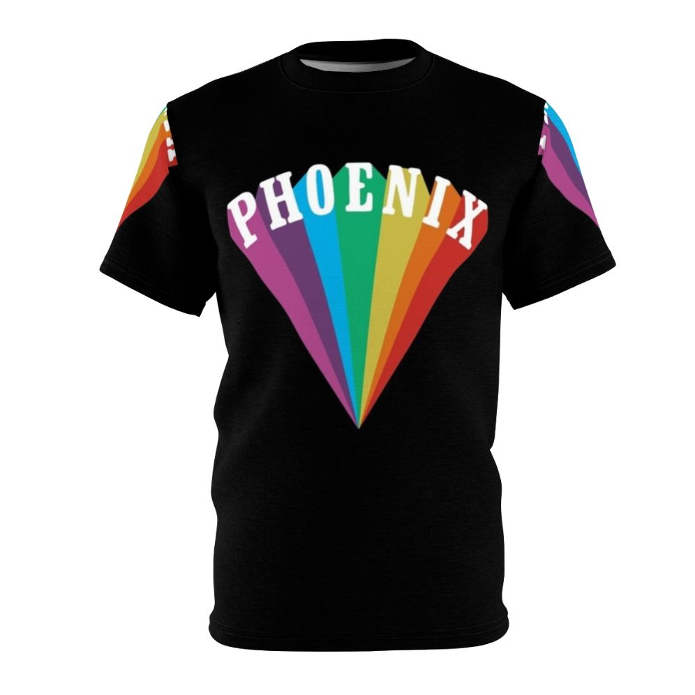 Colorful Phoenix Inspired Indie Band Rainbow All-Over-Print T-Shirt