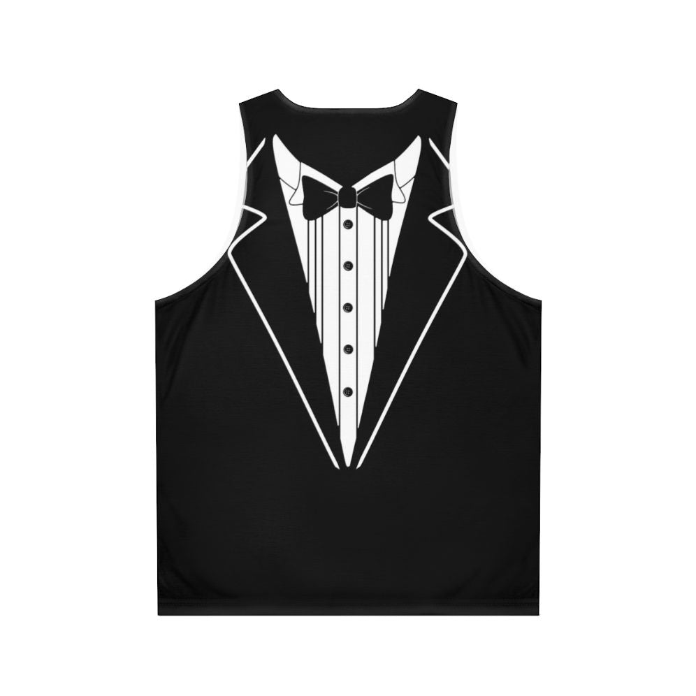 Tuxedo inspired unisex tank top - Back