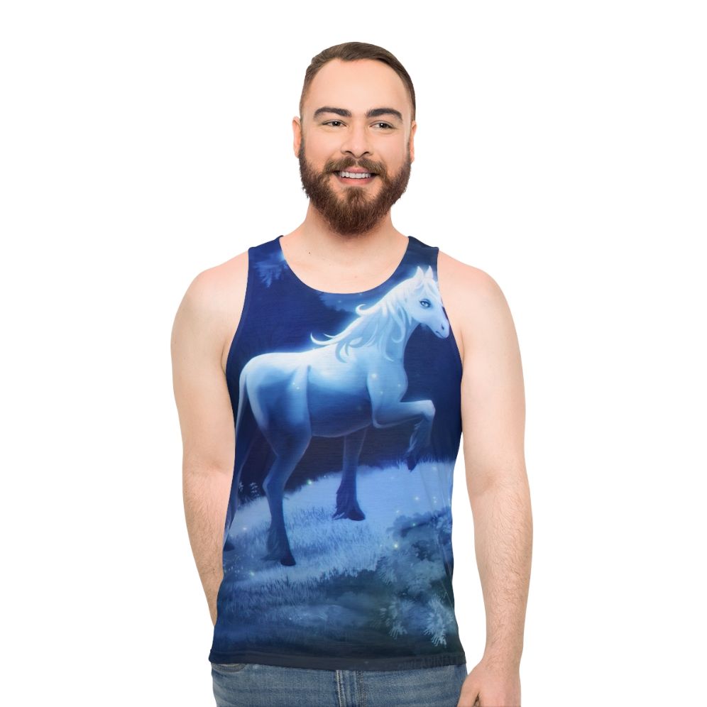 Unisex The Last Unicorn fantasy unicorn tank top - men