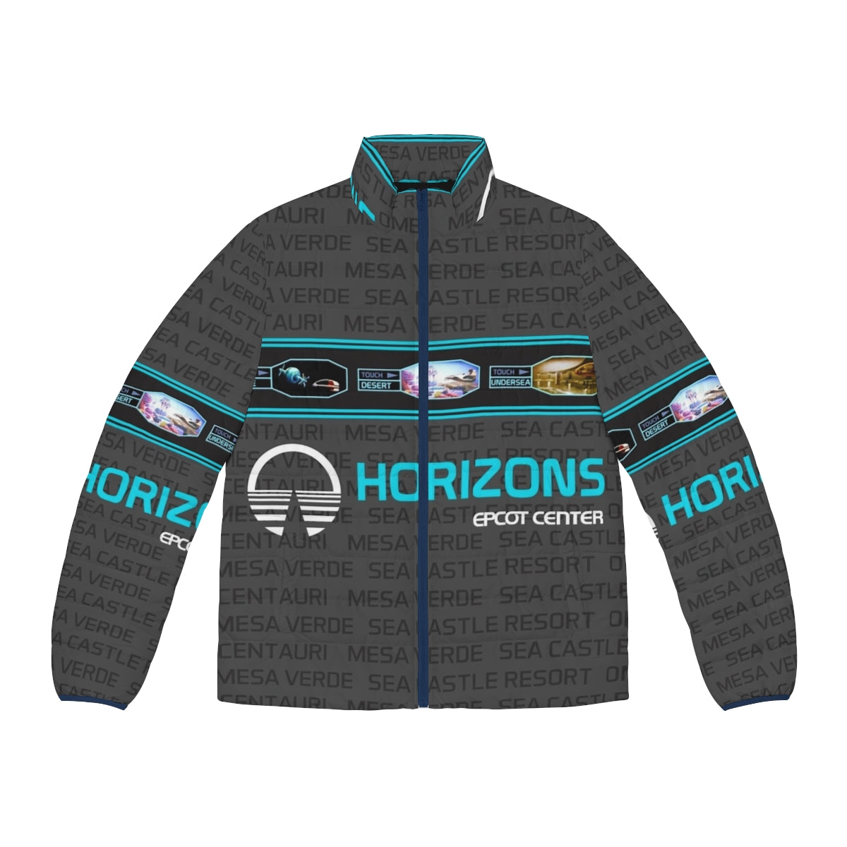 Horizons Puffer Jacket featuring the Epcot Center logo