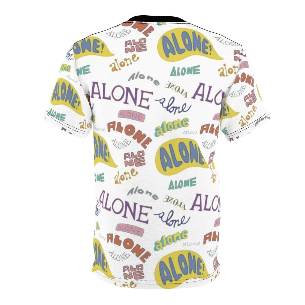 Spongebob Squarepants Squidward Alone Meme T-Shirt Design - Back