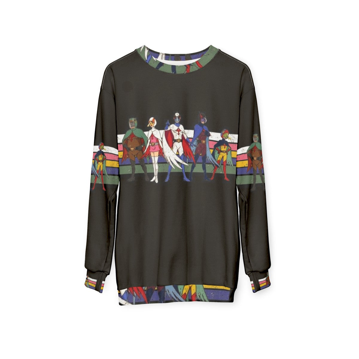 G-Force Battle of the Planets Retro Stripe Sweatshirt - hanging