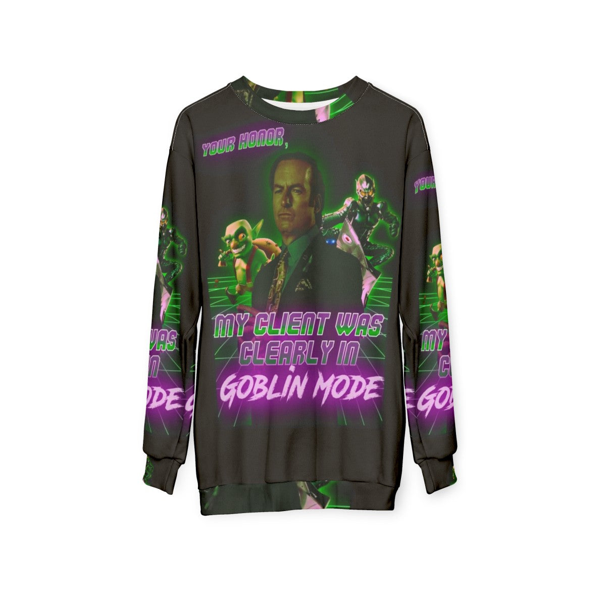 Goblin Mode Cozy Gothic Sweatshirt - hanging