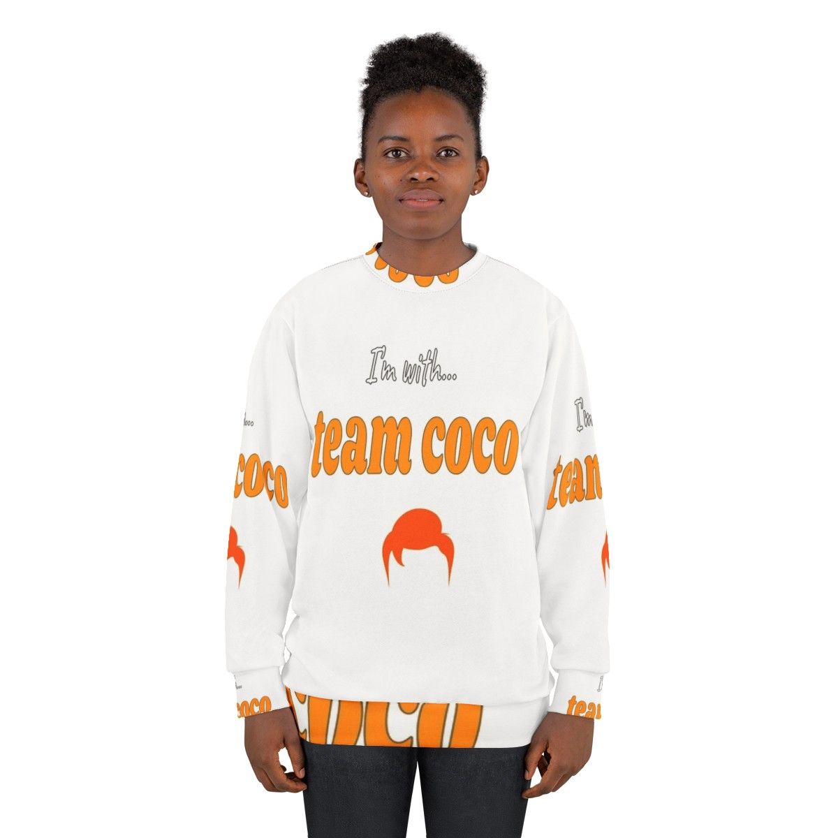 Team Coco Conan Obrien 4Eights Font Sweatshirt - women