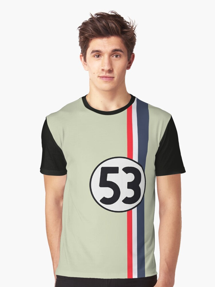 Herbie the Love Bug graphic t-shirt in pearl white color - Men