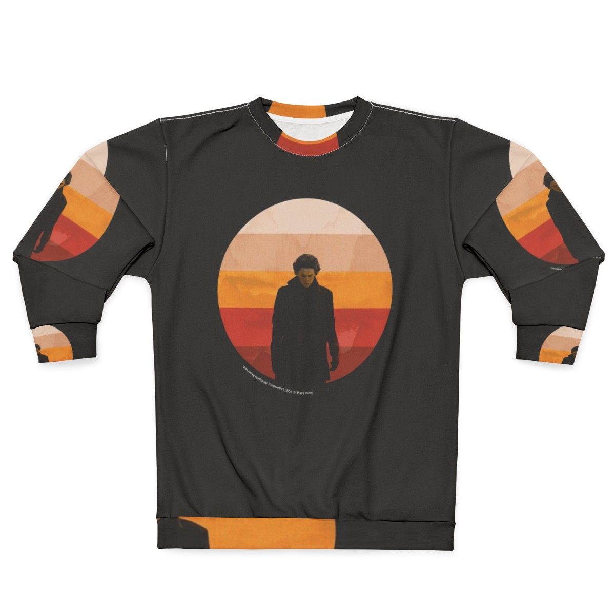 Dune 2020 Inkpress Artwork Sweatshirt featuring the iconic Dune movie and book elements